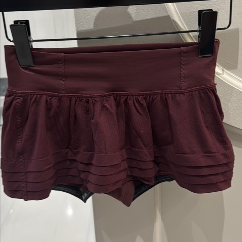 Lululemon tennis skirt with shirts mini size 4